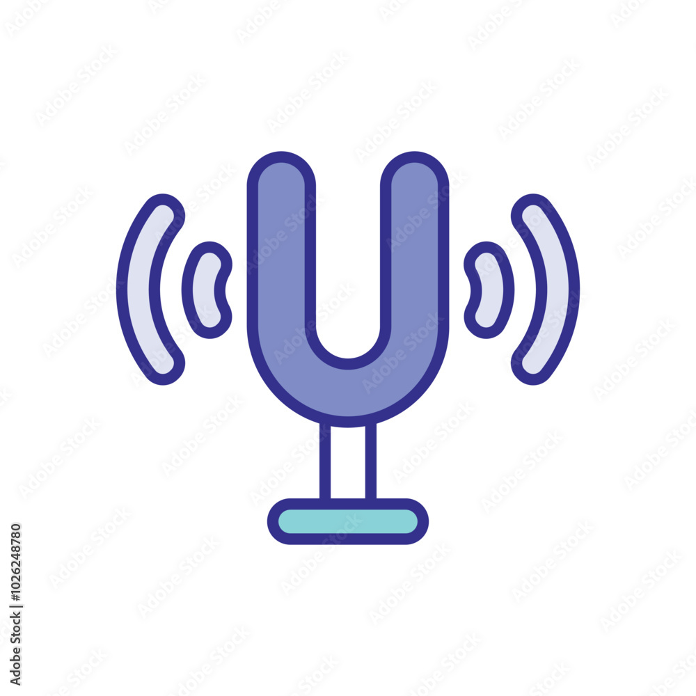 Tuning Fork icons vector stock illustration. Tuning Fork icons vector stock illustration.