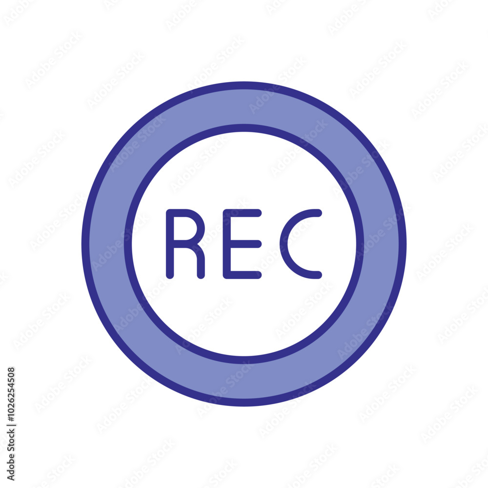 Record icons vector stock illustration. Record icons vector stock illustration.