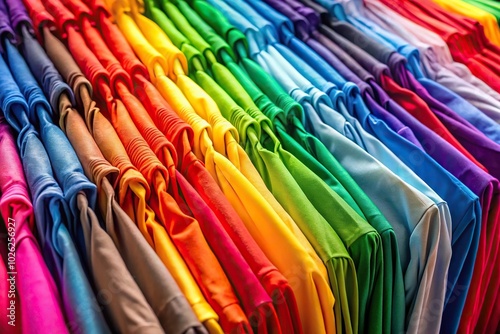 Colorful backdrop of assorted clothes