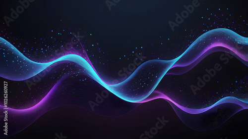 Abstract light background with glowing blue smoke waves, perfect for dynamic design wallpaperAbstract light background  photo