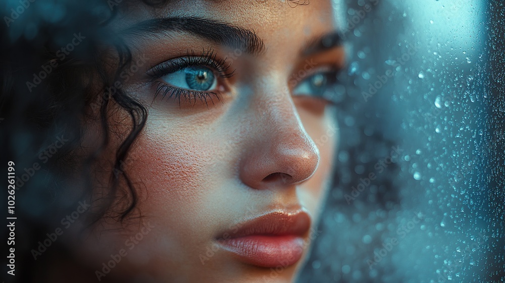 Person Looking Out Window - Thoughtful and Contemplative Person Looking Out Window - Thoughtful and Contemplative