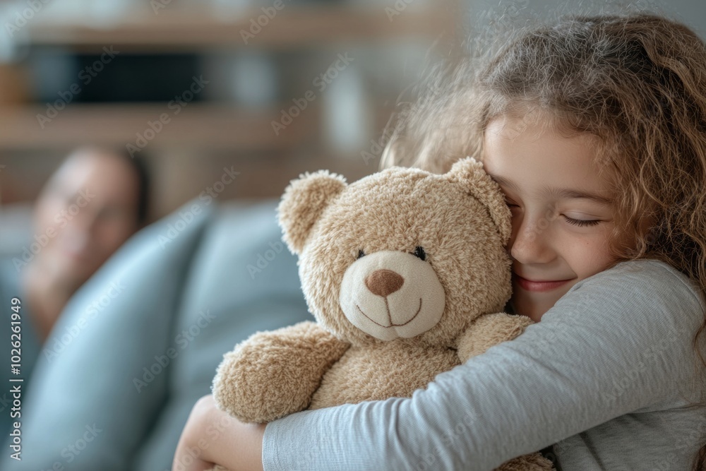 A smiling boy hugging a teddy bear, symbolizing comfort, childhood, and warmth. A smiling boy hugging a teddy bear, symbolizing comfort, childhood, and warmth.