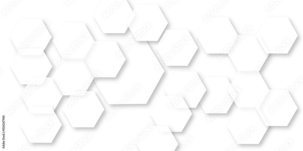 Abstract white background with hexagon and hexagonal background. Luxury white pattern with hexagons. abstract 3d hexagonal background with shadow. 3D futuristic abstract honeycomb mosaic background. Abstract white background with hexagon and hexagonal background. Luxury white pattern with hexagons. abstract 3d hexagonal background with shadow. 3D futuristic abstract honeycomb mosaic background.