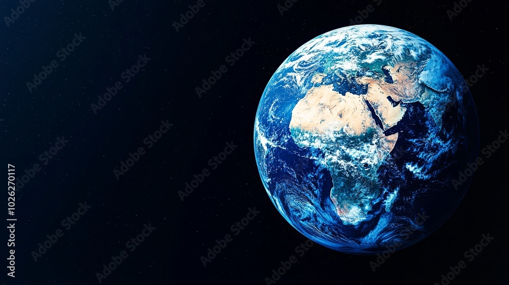 Fototapeta premium Earth from the perspective of the universe
