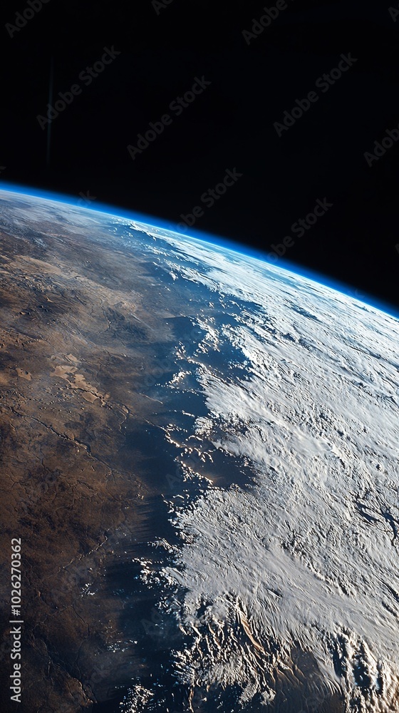 Fototapeta premium Earth from the perspective of the universe