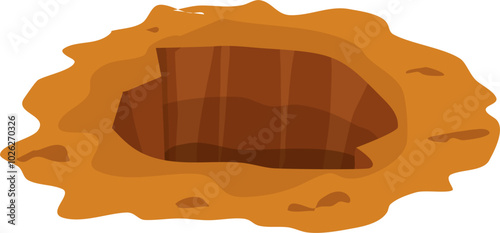 Ground hole illustration 
