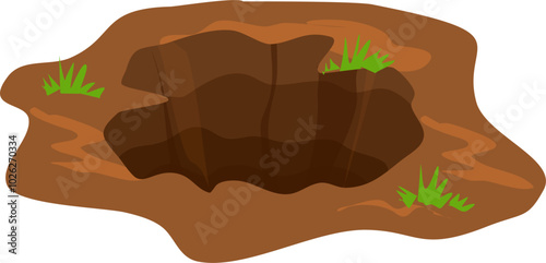 Ground hole illustration 