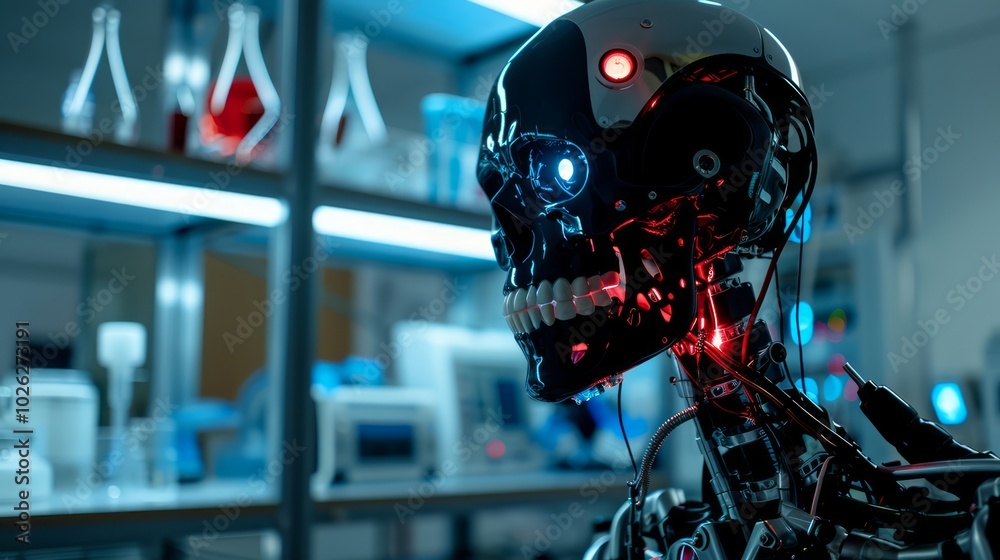 Cyber Zombie Robot with Integrated LED Lights Cyber Zombie Robot with Integrated LED Lights