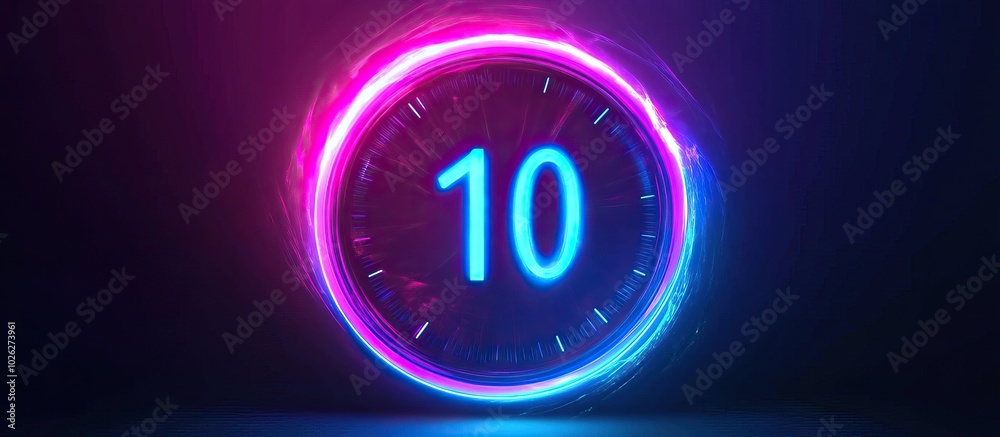 Neon Countdown Clock Neon Countdown Clock
