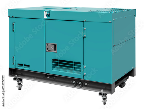 Obraz na płótnie Green diesel generator