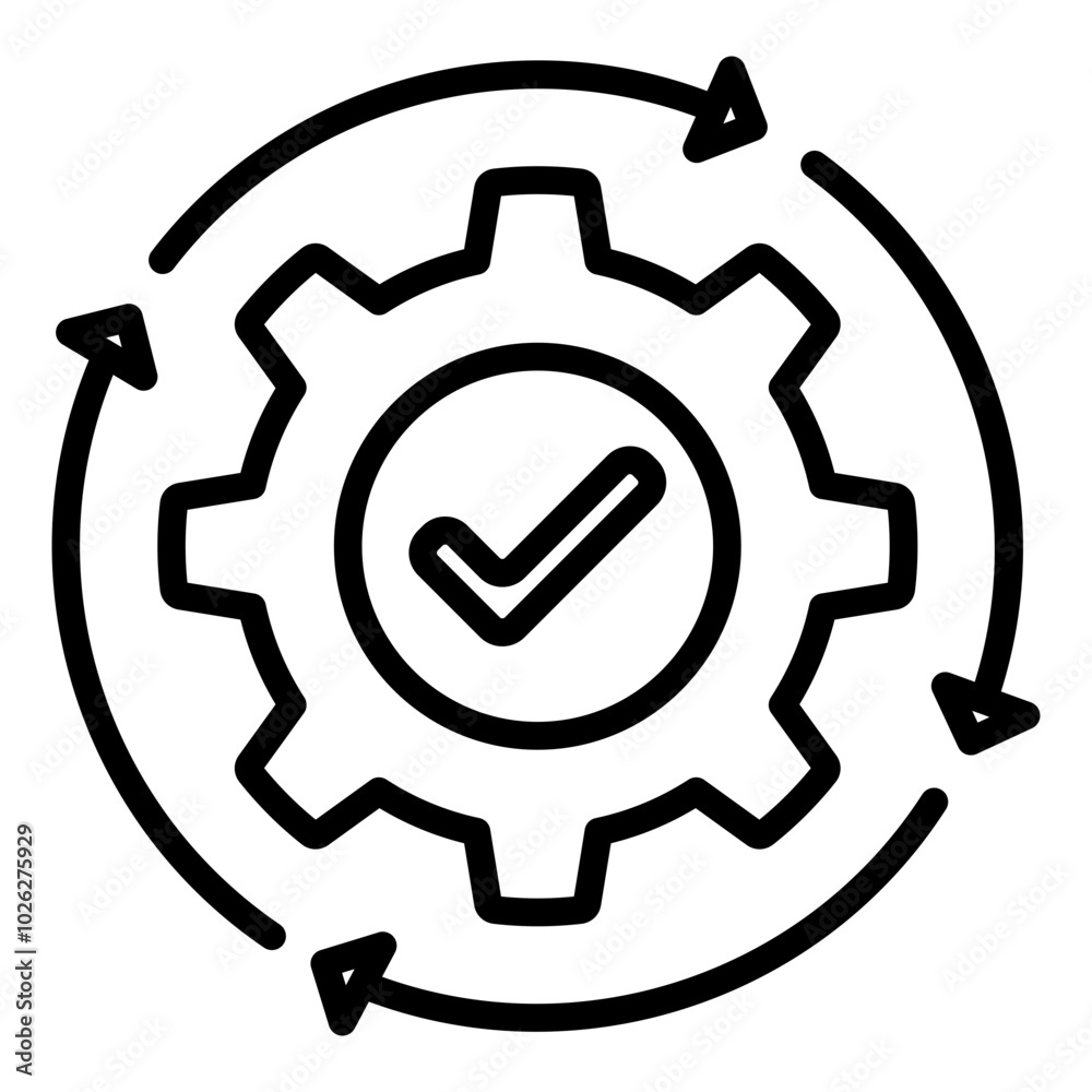 Process Outline Icon