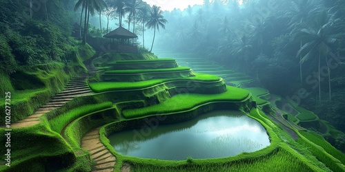 Fototapeta Naklejka Na Ścianę i Meble -  the grass wall