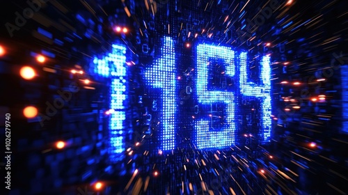 Conceptual image of a digital clock displaying the countdown to an important event, capturing anticipation and excitement
