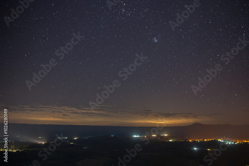 Milky way at nigh sky