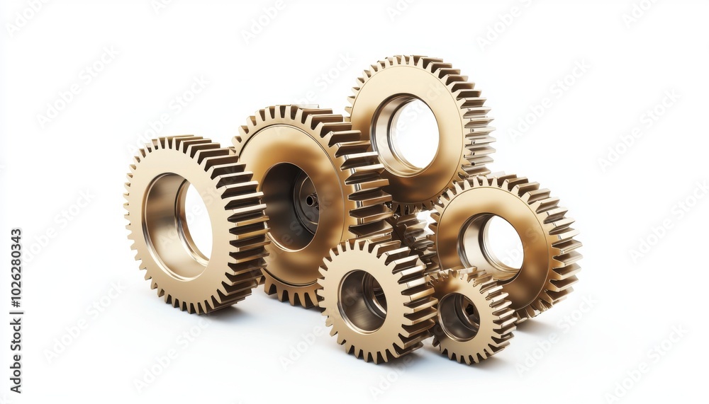 A collection of interlocking gears showcasing mechanical design and engineering principles. A collection of interlocking gears showcasing mechanical design and engineering principles.