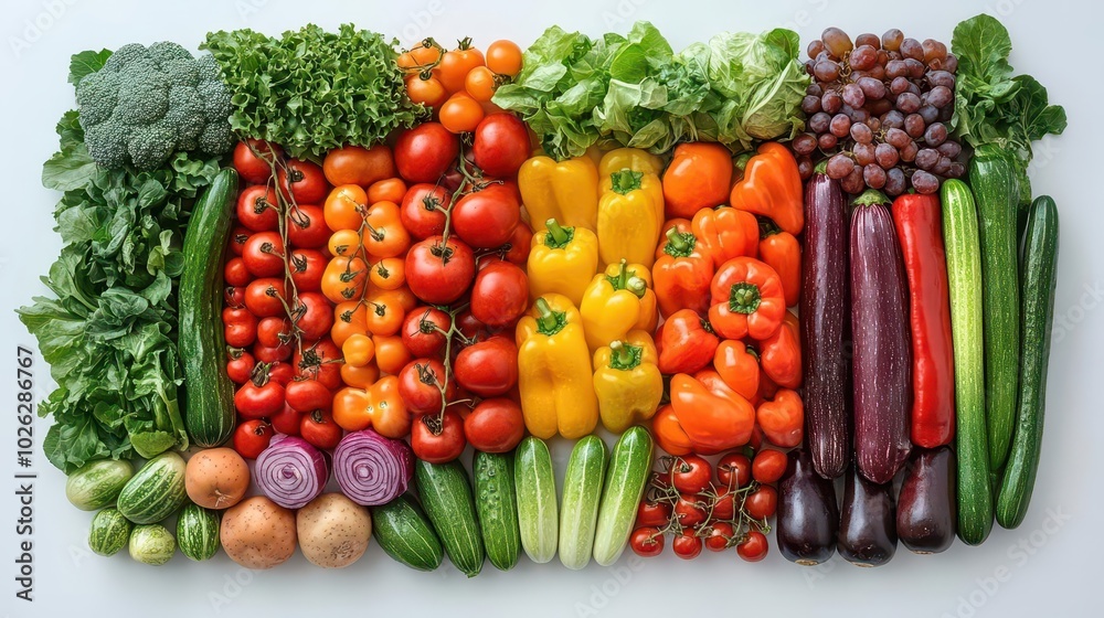 fresh vegetables arranged artistically on a white background showcasing vibrant colors and textures that highlight the beauty of healthy eating and culinary creativity fresh vegetables arranged artistically on a white background showcasing vibrant colors and textures that highlight the beauty of healthy eating and culinary creativity