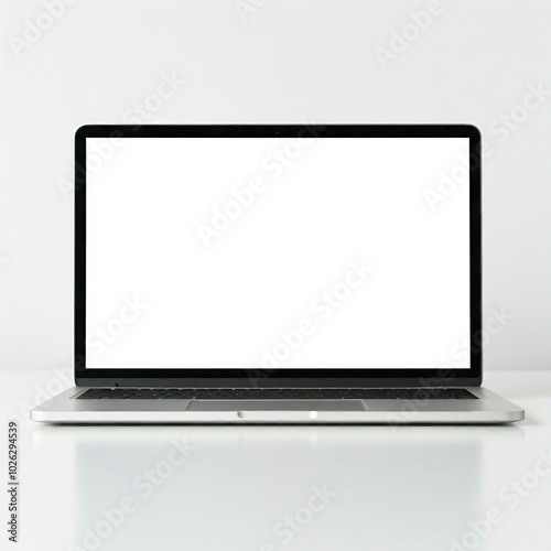 laptop mockup isolated on white background 