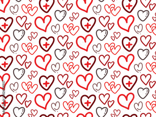 Love Outlines Pattern