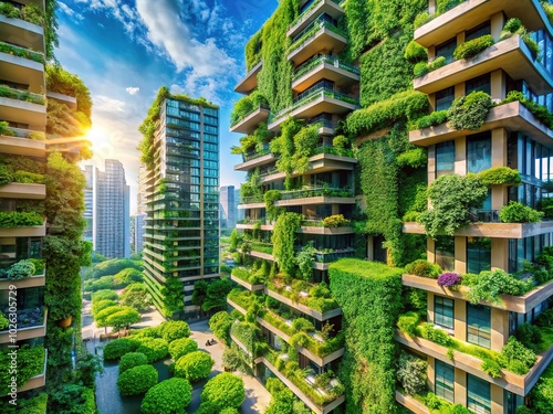 Futuristic Eco-Friendly Architecture: Sustainable Designs for Tomorrow's Cities #1026305729