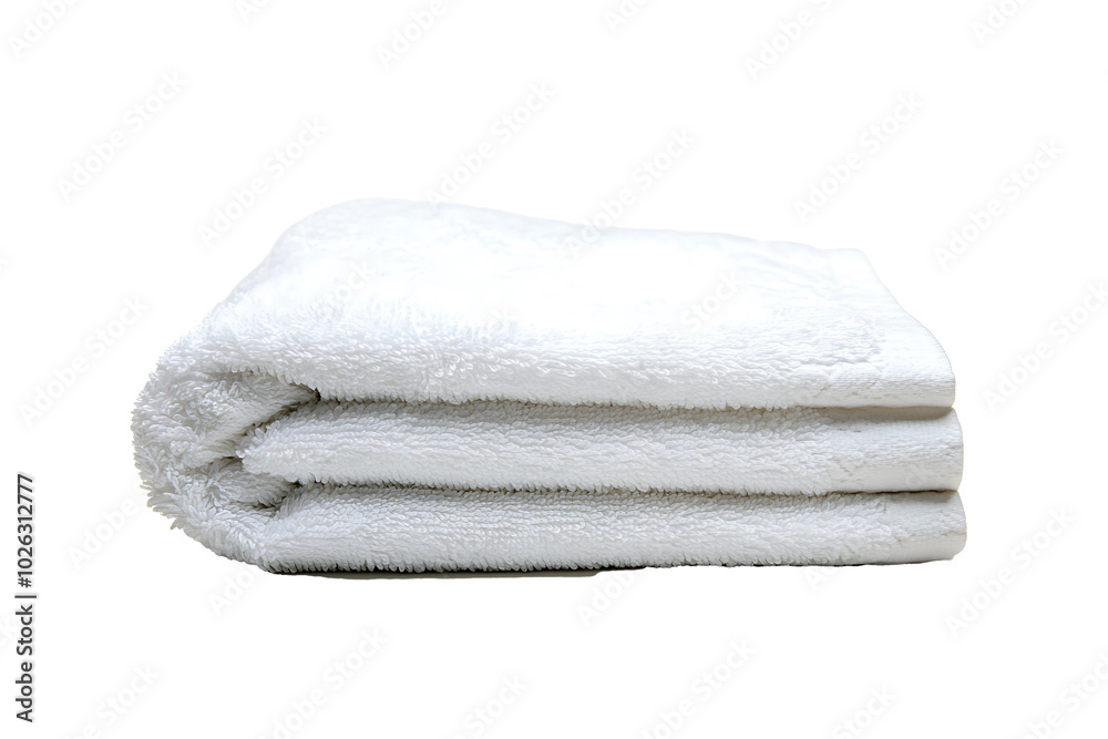white towel isolated on a transparent background white towel isolated on a transparent background