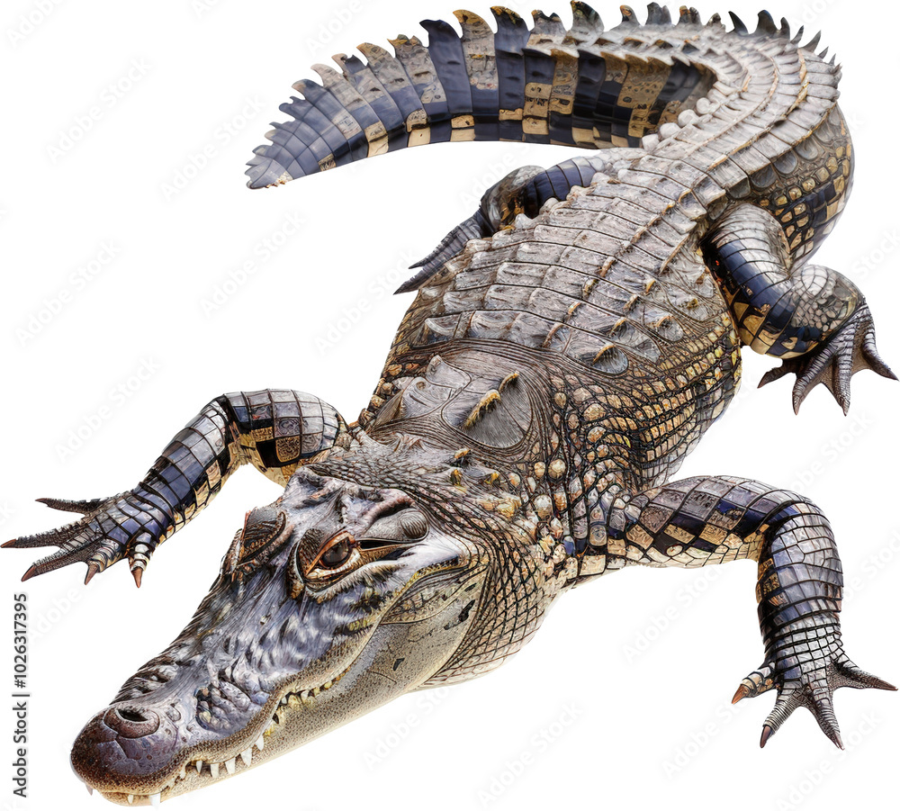 Naklejka premium Close-up of a crocodile