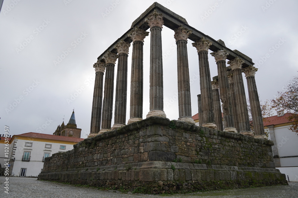 Fototapeta premium Temple of Evora or Temple of Diana in Portugal