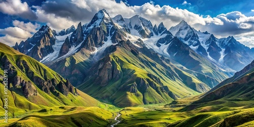 Mountains in Republic of North Ossetia Alania photo
