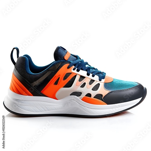 Dynamic Style: Experience the ultimate comfort and bold design of this vibrant athletic shoe, perfect for any active lifestyle. Elevate your performance! photo