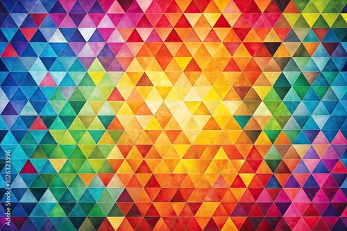 Multicolored abstract background with geometric shapes forming a mosaic Macro