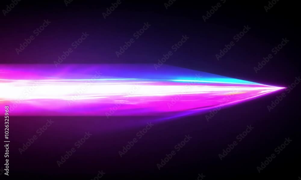 arrow shape of led light in colors