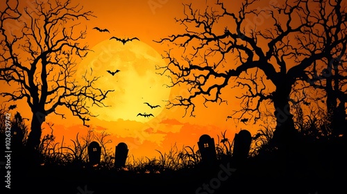 Halloween clipart with spooky coffins, skeletons, and tombstones