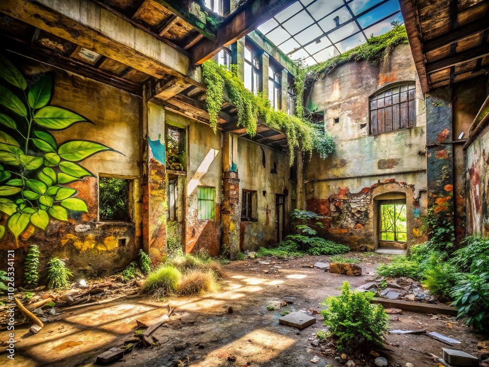 Fototapeta premium Urban Exploration Photography: Discovering Hidden Gems in Abandoned Spaces