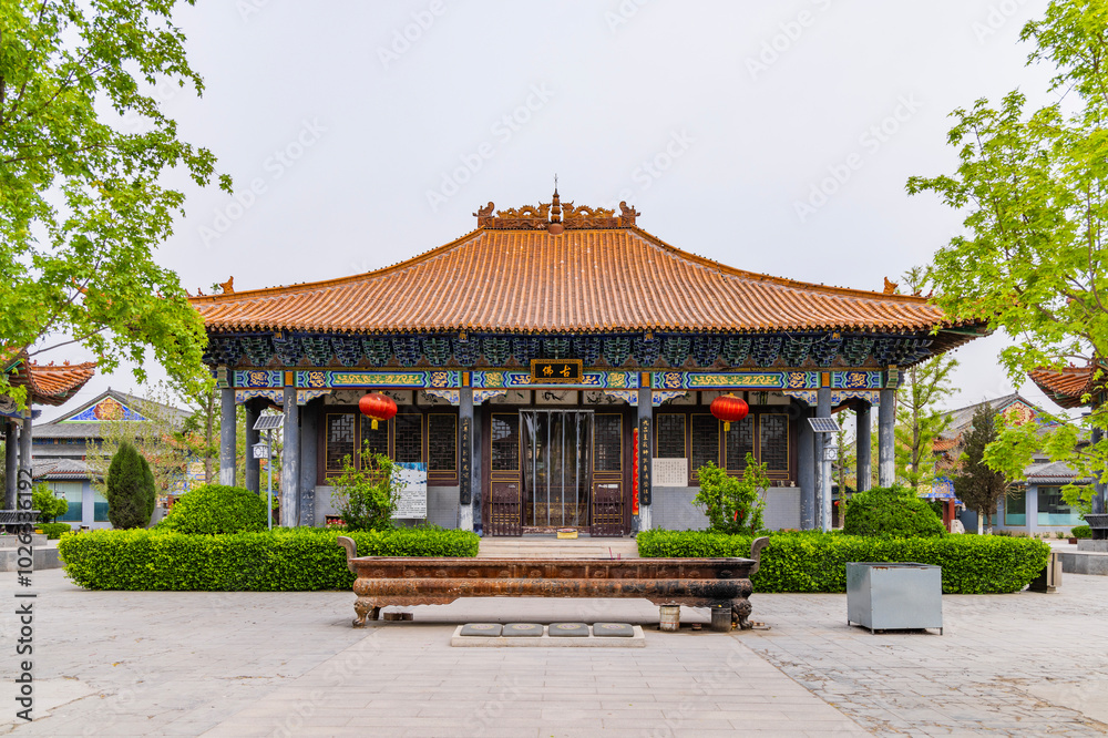 Landscape of Great Mercy Zen Temple, Shengfang town, Hebei Landscape of Great Mercy Zen Temple, Shengfang town, Hebei
