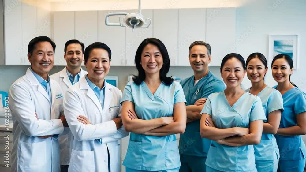 team of dentists in the clinic
team of dentists in the clinic