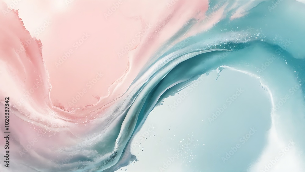 Fototapeta premium Abstract delicate background of pastel colors: pink, blue, and white