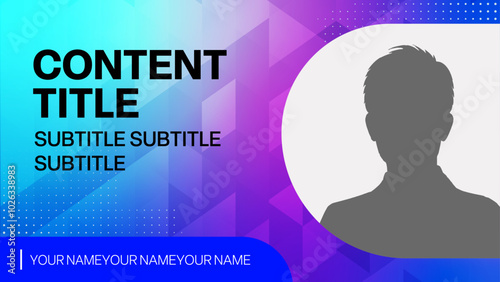 モダンなサムネイルテンプレート｜グラデーションデザインとプロフェッショナルなレイアウト