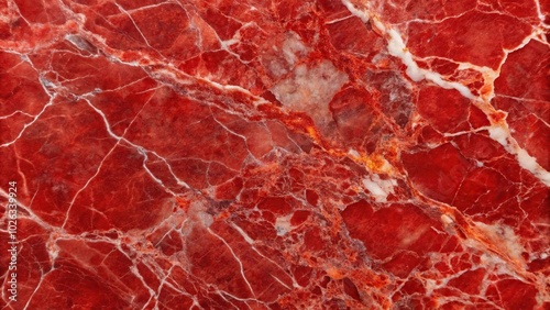 Red marble surface polished to perfection, creating a unique texture