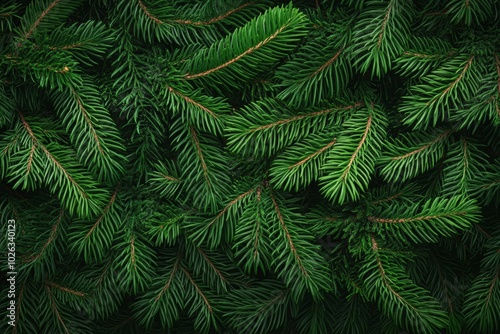 Background of Christmas tree branches