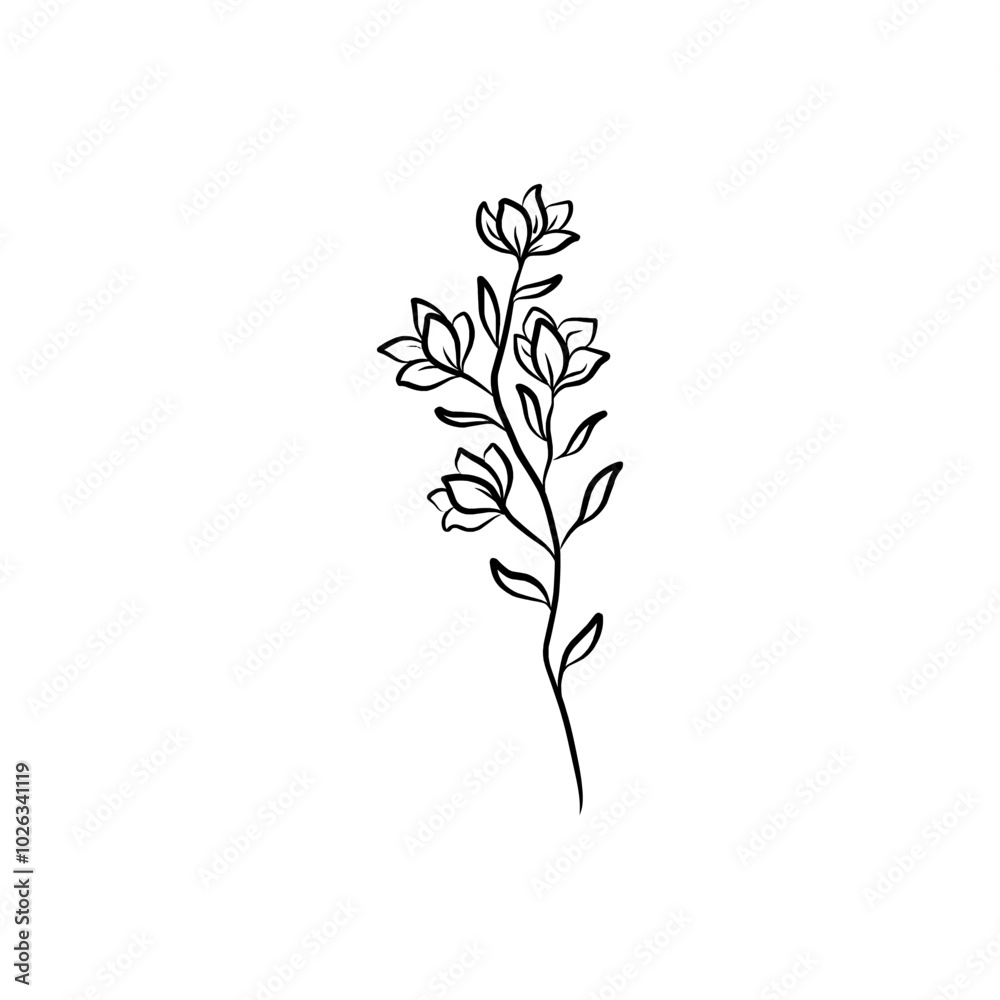 Flowers Element Vector Flowers Element Vector