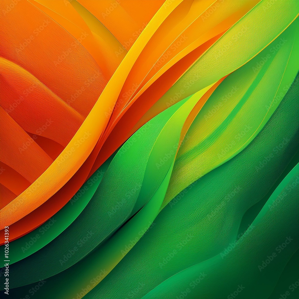 abstract and modern green and orange background with intensive vivid colors abstract and modern green and orange background with intensive vivid colors