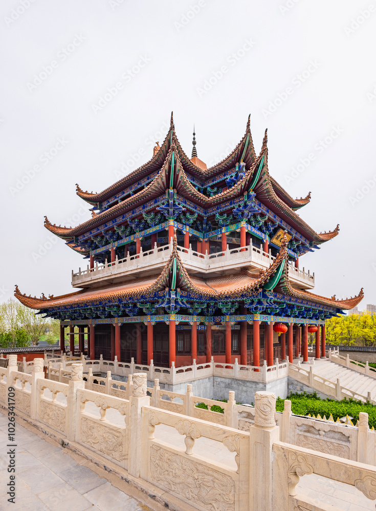 Landscape of Great Mercy Zen Temple, Shengfang town, Hebei Landscape of Great Mercy Zen Temple, Shengfang town, Hebei