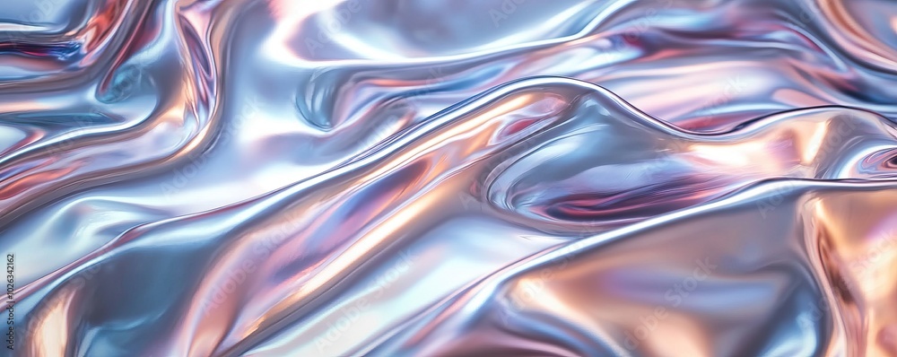 Iridescent Swirls: Holographic Fluid Abstract Iridescent Swirls: Holographic Fluid Abstract