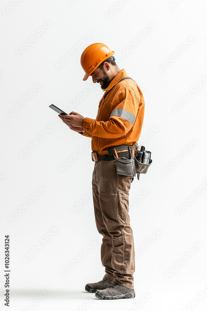 Construction industry workers. Design element, studio Construction industry workers. Design element, studio