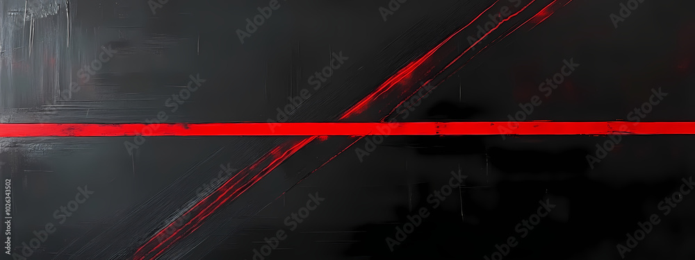 Obraz premium Striking Red Diagonals