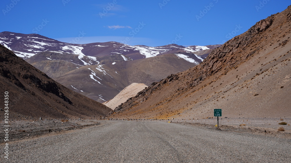 Road to National Park Nevado Tres Cruces