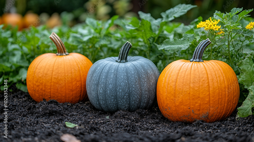pumpkin patch on a rural farm, showcasing rows of vibrant orange pumpkins. Clear blue sky and open space allow for customizable captions, emphasizing autumn's bounty and harvest joy pumpkin patch on a rural farm, showcasing rows of vibrant orange pumpkins. Clear blue sky and open space allow for customizable captions, emphasizing autumn's bounty and harvest joy