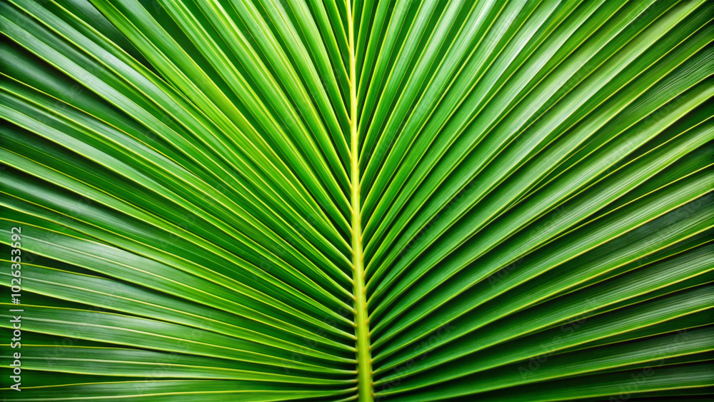 Cut-out palm leaf with rich green tones, sharp edges, and distinct natural veins Cut-out palm leaf with rich green tones, sharp edges, and distinct natural veins