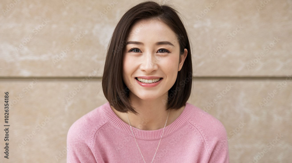 A young beautiful Japanese woman with a fair skin tone A young beautiful Japanese woman with a fair skin tone