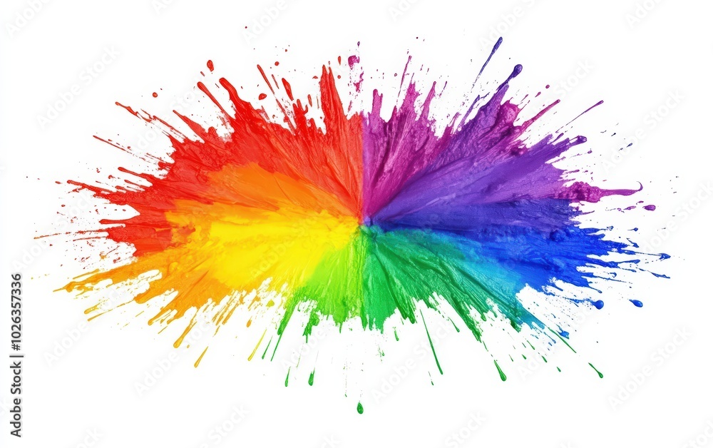 rainbow paint isolated stock photo on white background rainbow paint isolated stock photo on white background