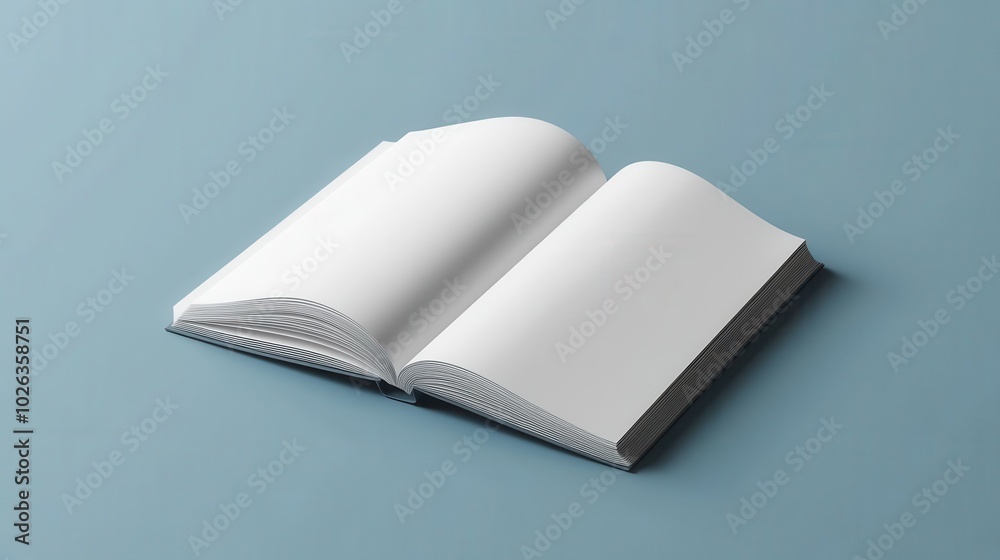 Brochure mockup, closed view, blank screen, clean design, no text no logo symbol icon Brochure mockup, closed view, blank screen, clean design, no text no logo symbol icon